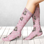 Custom Photo Face Cut Family Children Pet - Gift For Father, Mother, Family - Personalized Socks