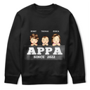 Papa Daddy Since - Personalized T Shirt