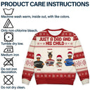 Christmas Just A Dad And His Girl - Personalized Unisex Ugly Sweater