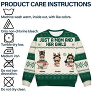 Christmas Just A Mom And Her Boy - Personalized Unisex Ugly Sweater