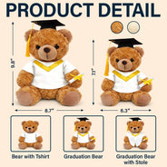 Graduation,Gift For Daughter,Dad - Daughters (Adult),Mom - Daughters (Adult),Happy,Dad - Sons,Gift For Son,Mom - Sons - Behind You All Memories - Personalized Teddy Bear