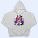 Custom Photo Dog Cat Service Human Do Not Pet - Gift For Dog Lovers And Cat Lovers - Personalized Custom T Shirt