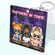 Sister Rain Or Shine I Will Always Be There Pinky Promise - Gift For Sisters - Personalized Custom Acrylic Keychain