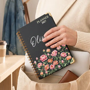 Confident,Gift For Women,Gift For Yourself,Gifts For Her,Icon,Top Market - Birthday Gift For Her, Daughter, Mom, Friends - Personalized Birth Flower And Name Journal