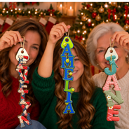 Christmas,Gift For Women,Gift For Yourself,Gifts For Her,Icon,Proud,Reading - Christmas Gift For Mom Grandma Wife - Personalized Custom Name In Reading Gardening Baking Letters Wooden Ornament