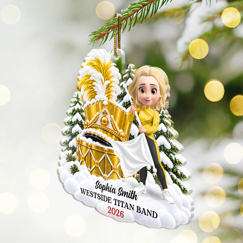 Christmas,Happy,Top Market,Vector - Christmas Gift For Teen Boy Girl - Personalized Marching Band Acrylic Ornament