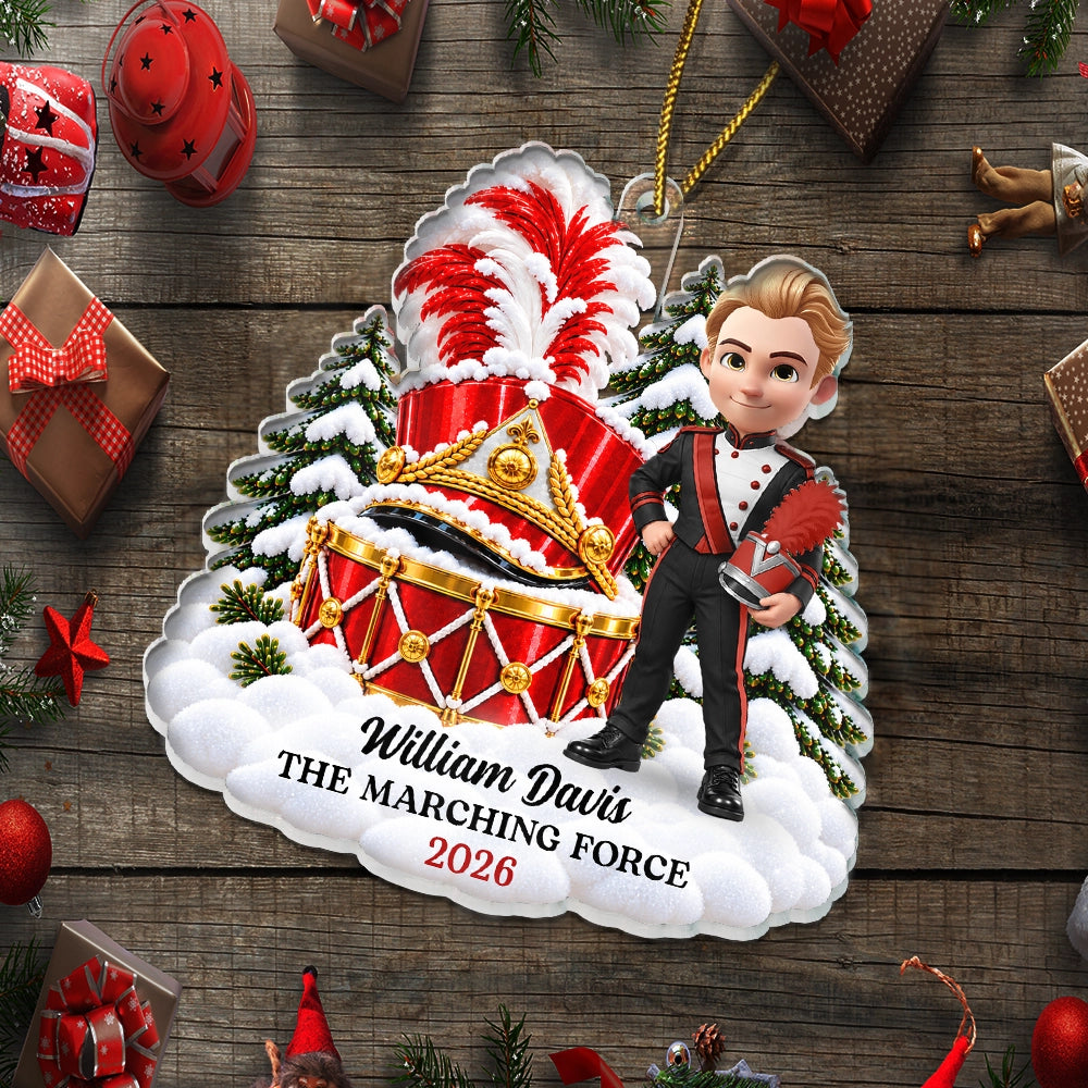 Christmas,Happy,Top Market,Vector - Christmas Gift For Teen Boy Girl - Personalized Marching Band Acrylic Ornament
