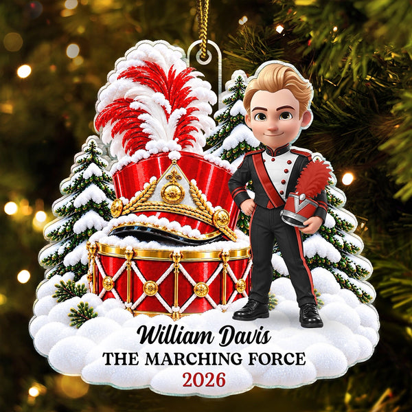 Christmas,Happy,Top Market,Vector - Christmas Gift For Teen Boy Girl - Personalized Marching Band Acrylic Ornament