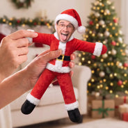 Art Design, Christmas, Custom Photo, Family, Humorous, Photo - Christmas Adult Poseable Body Doll - Funny Gift For Kids, Grandkids - Personalized Custom Photo Christmas Family Costume Santa Gingerbread Elf Poseable Plush Doll