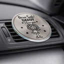 Gift For Grandpa,Gift For Grandma,Gift For Grandparents,Gift For Mother,Gift For Father,Happy,Stick Figure - Drive Safe Grandpa Daddy Kid Stick Figures - Personalized Acrylic Car Vent Clip