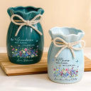 Gift For Mother,Gift For Grandma,Love - If Nanas Mommy Were Flowers I'd Pick You - Personalized Ribbon Tie Flower Vase