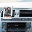 Gift For Couples,Old Couples,Gift For Husband,Gift For Wife,Gift For Boyfriend,Gift For Girlfriend,Love - Custom Photo Drive Safe Handsome Playing Card - Personalized Acrylic Car Vent Clip