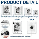 Gift For Couples,Old Couples,Gift For Husband,Gift For Wife,Gift For Boyfriend,Gift For Girlfriend,Love - Custom Photo Drive Safe Handsome Playing Card - Personalized Acrylic Car Vent Clip