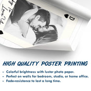 Gift For Couples,Old Couples,Gift For Husband,Gift For Wife,Gift For Boyfriend,Gift For Girlfriend,Love,Custom Photo - Custom Photo How Lucky Are We Playing Card - Personalized Poster