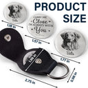 Family,Gift For Bestie,Dog Lovers,Cat Lovers,Happy,Custom Photo,Gift For Mother,Gift For Father - Custom Photo Pencil Sketch Carry Me Close I'm Always With You - Personalized Leather Pocket Hug