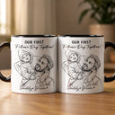 Gift For Grandpa,Gift For Father,Non-Eng,Photo - Pencil Sketch,Proud - Custom Photo Pencil Sketch We Love You Every Day - Personalized Mug