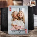 Love,Gift For Couples,Gift For Husband,Gift For Boyfriend,LGBT - Custom Photo You'll Always Be The King Of My Heart - Personalized Aluminum Wallet Card