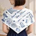 Gift For Yourself,Gift For Women,Happy,Independence Day,America 250th,Pet Mom,Dog Mom,Cat Mom,Playful - Proud American Dog Cat Mom Celebrating - Personalized Scarf