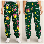 Top Market,Gifts For Her,Christmas,Softball,Gift For Yourself,Gift For Women,Icon,Happy - Coquette Bow Softball Player Softball Team Gift - Personalized Pajama Pants