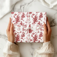 Art Design,Christmas,Custom Photo,Dog Lovers,Happy,Pet Lovers,Photo - Pencil Sketch - Remove BG - Christmas Gift For Pet Lovers - Personalized Custom Photo Pencil Sketch Chinoiserie Toile Wrapping Paper