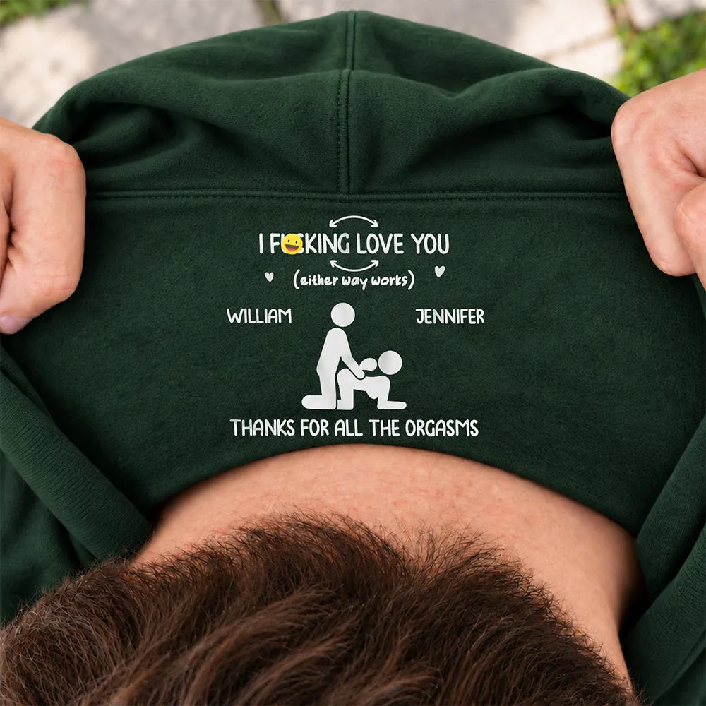 Naughty Gift For Husband - Personalized Cheeky Hidden Message T Shirt