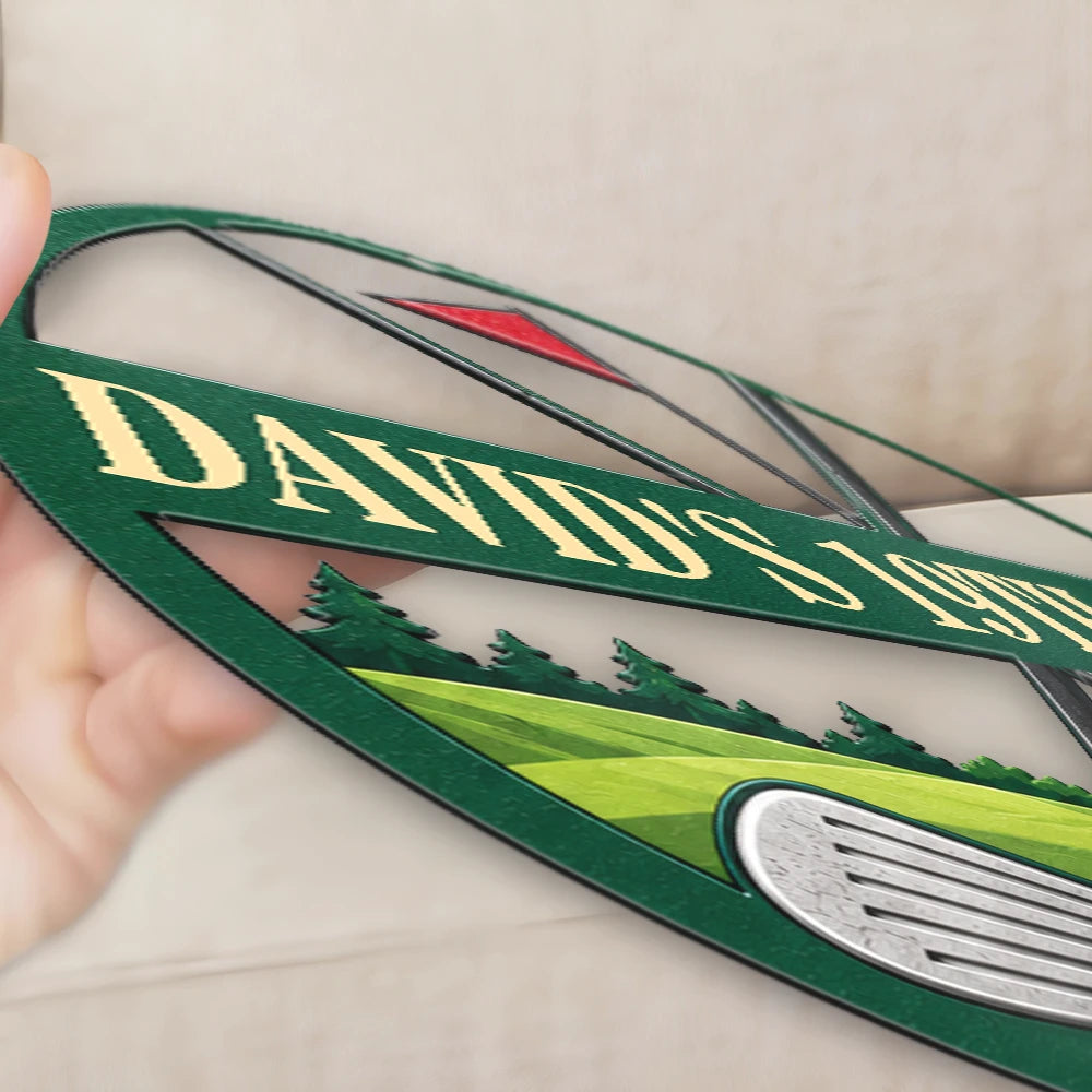 Gift For Men, Gift For Yourself, Gifts For Him, Golf, Humorous, Icon, Top Market - Decor Gift For Golfers - Personalized 19th Hole Metal Sign