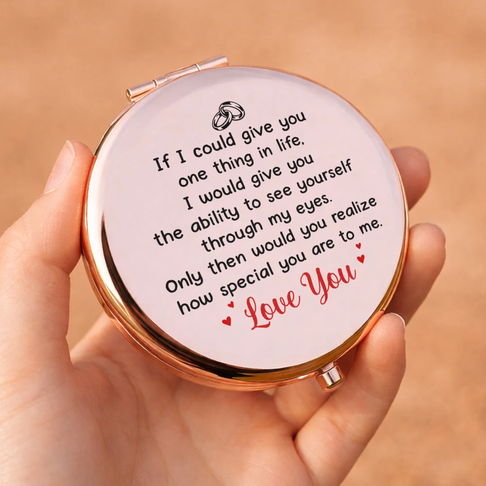 Christmas,Gift For Couples,Gift For Wife,Gifts For Her,Icon,Romantic,Top Market - Anniversary Gift For Wife, Girlfriend - Personalized How Special You Are Compact Mirror