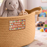 Gift For Women, Gift For Yourself, Gifts For Her, Humorous, Icon, Reading - Gifts For Book Lovers - Personalized Books To Be Read TBR Woven Rope Basket