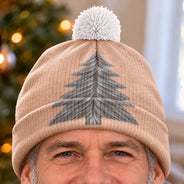 Gift For Men, Gift For Yourself, Gifts For Him, Humorous, Icon, Top Market - Funny Gag Gift For Him - Personalized Christmas Tree Hair Bobble Beanie Hat