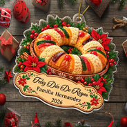 Christmas,Cooking,Family,Happy,Icon - Regalo De Navidad Para Familia Latina - Personalized Tamales Comida Navideña Adorno Acrílico Acrylic Ornament