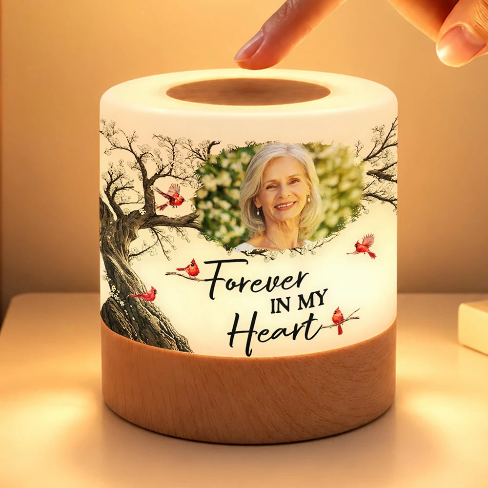 Custom Photo,Family,Memorial,Memorial Loved One,Sympathetic,Upload Full Photo - Memorial Sympathy Gifts For Loss Of Mom, Dad - Personalized Custom Photo When You Miss Me Have No Fear Touch Night Light