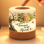 Custom Photo,Family,Memorial,Memorial Loved One,Sympathetic,Upload Full Photo - Memorial Sympathy Gifts For Loss Of Mom, Dad - Personalized Custom Photo When You Miss Me Have No Fear Touch Night Light