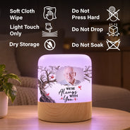 Custom Photo,Family,Memorial,Memorial Loved One,Sympathetic,Upload Full Photo - Memorial Sympathy Gifts For Loss Of Mom, Dad - Personalized Custom Photo When You Miss Me Have No Fear Touch Night Light