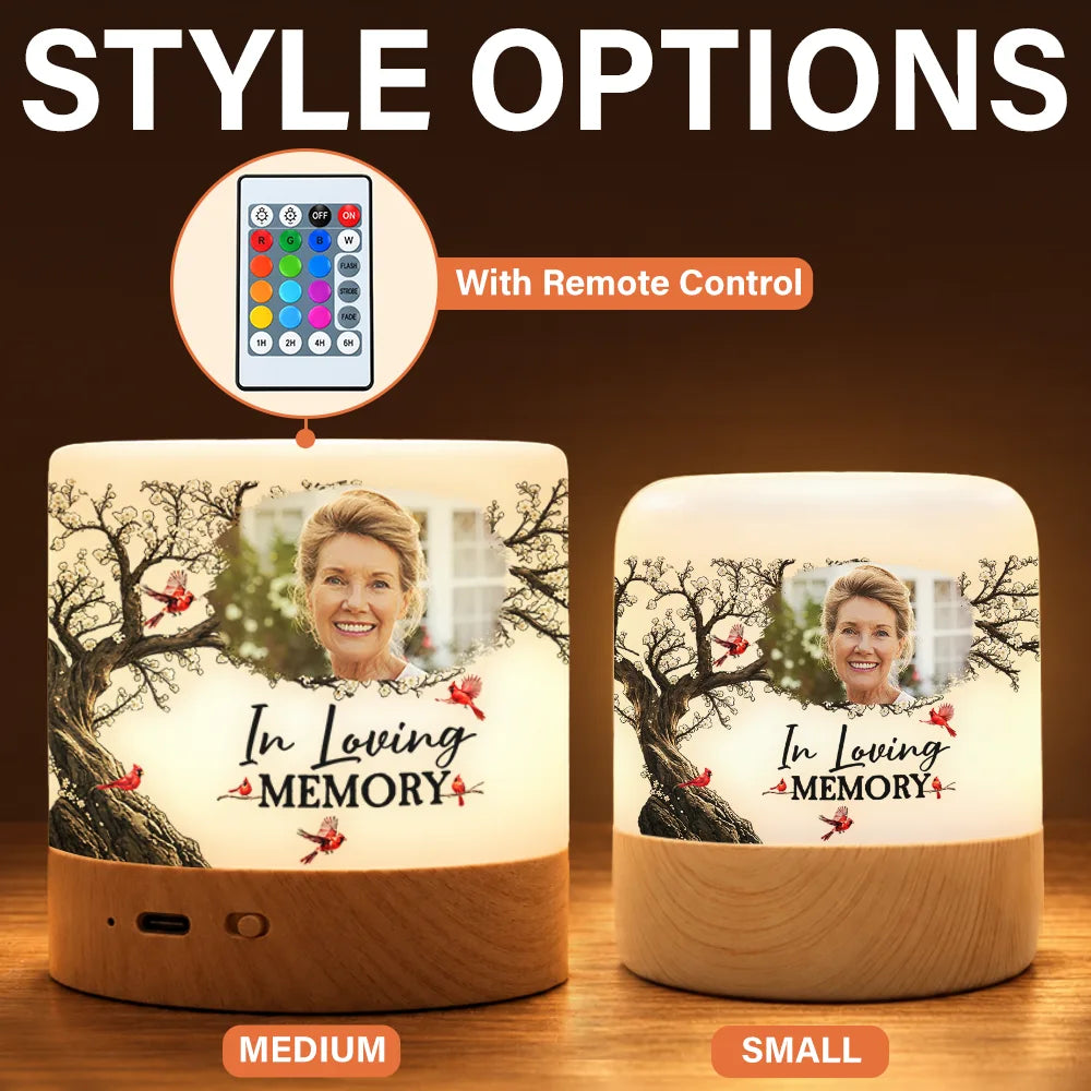 Custom Photo,Family,Memorial,Memorial Loved One,Sympathetic,Upload Full Photo - Memorial Sympathy Gifts For Loss Of Mom, Dad - Personalized Custom Photo When You Miss Me Have No Fear Touch Night Light