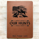 Gift For Men,Gift For Husband,Gift For Boyfriend,Gift For Uncle,Gift For Grandpa,Gift For Father,Gift For Son,Gift For Brothers,Hunting - Hunting Adventures Journal Log Gift For Hunting Lovers - Personalized Leather Journal