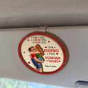 Gift For Couples,Gift For Husband,Gift For Wife,Gift For Boyfriend,Gift For Girlfriend,LGBT,Love - I Met You Liked You Loved You Forever Kissing Couple - Personalized Custom Shaped Car Visor Clip