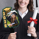 Graduation,Gift For Yourself,Gift For Women,Gift For Men,Gift For Daughter,Gift For Son,Gift For Sisters,Gift For Brothers,Gift For Bestie,Gift For Sibling,Happy - Custom Photo Congrats Graduation With Team School's Logo - Personalized Graduation Handheld Fan