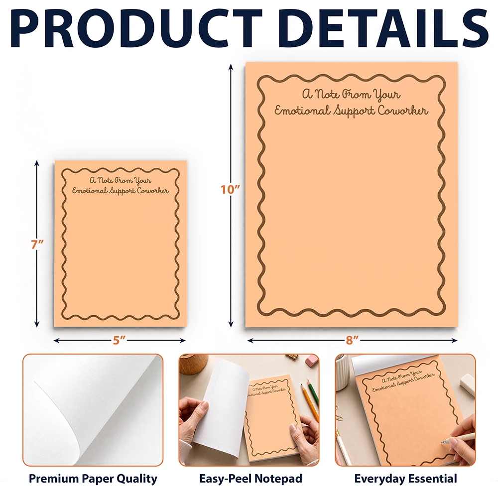 Gift For Colleagues,Humorous,Custom Text - Funny & Humorous Reminder For Colleagues - Personalized Notepad