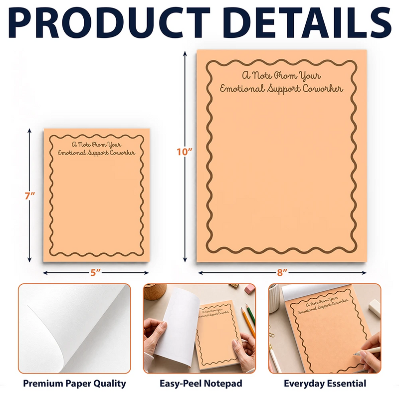 Gift For Colleagues,Humorous,Custom Text - Funny & Humorous Reminder For Colleagues - Personalized Notepad