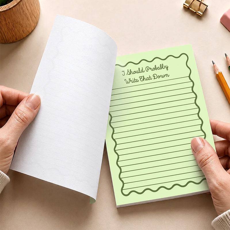 Gift For Colleagues,Humorous,Custom Text - Funny & Humorous Reminder For Colleagues - Personalized Notepad