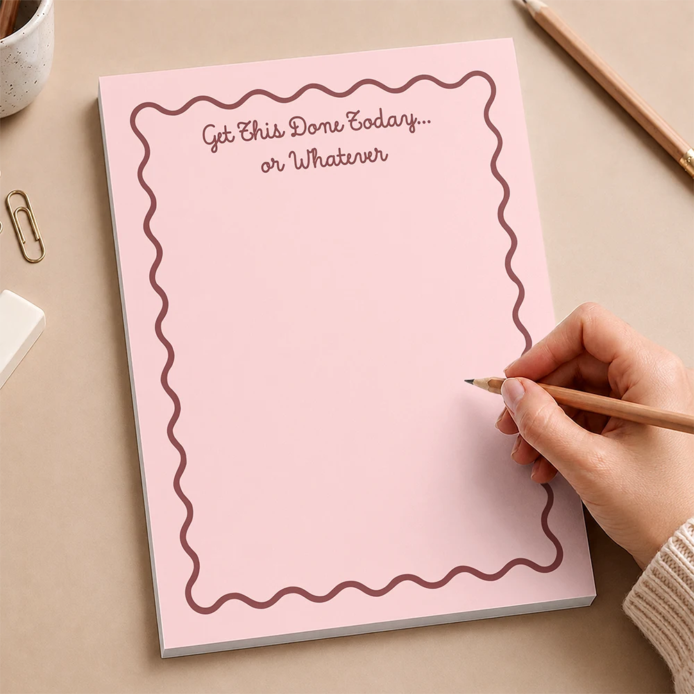 Gift For Colleagues,Humorous,Custom Text - Funny & Humorous Reminder For Colleagues - Personalized Notepad