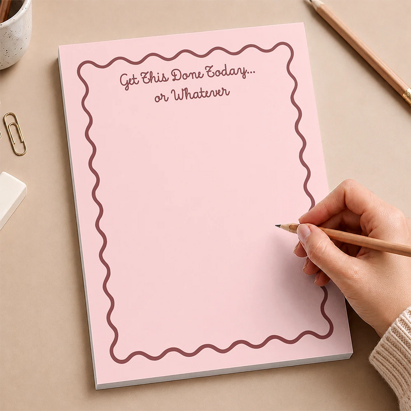 Gift For Colleagues,Humorous,Custom Text - Funny & Humorous Reminder For Colleagues - Personalized Notepad