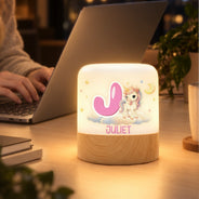Adorable,Gift For Kids,Icon - Birthday Gift For Kids - Personalized Cute Animal Name Touch Night Light
