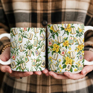 Confident,Gift For Women,Gift For Yourself,Gifts For Her,Icon - Mahjong Player Birthday Gift - Personalized Birth Flower And Name Mug