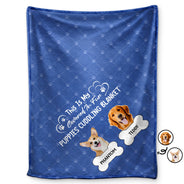Custom Photo Covered In Fur Dog Cat - Gift For Pet Lovers - Personalized Fleece Blanket