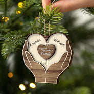 Christmas Hands Puzzle Together We Make A Family - Gift For Family - Personalized 2-Layered Wooden Ornament