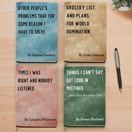 Times I Was Right And Nobody Listened Funny Sarcastic Book - Personalized Leather Journal