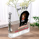 Gift For Yourself, Gift For Women, Reading, Happy - Some Girls Are Just Born With Books In Their Souls - Personalized Acrylic Book Vase