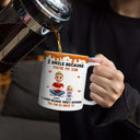 I Smile Because You Are My Daughter Son Version 2 - Personalized White Edge-to-Edge Mug