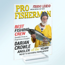 Gift For Father,Gift For Grandpa,Custom Photo,Happy - Custom Photo Fisherman Of The Year - Personalized Vertical Rectangle Acrylic Plaque